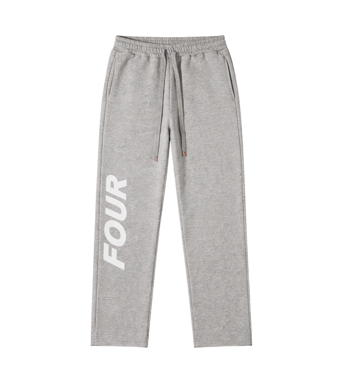 Reconstructed Circles Straight Leg Pants Grey Melange