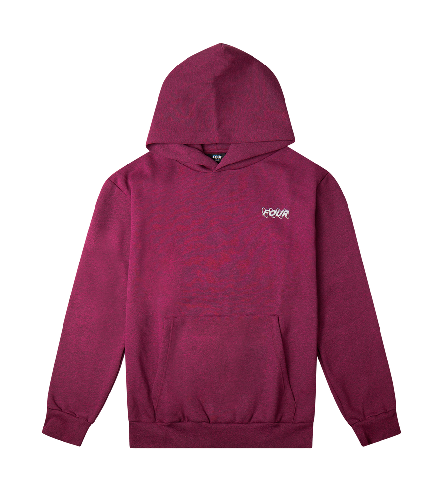 Circles Logo Hoodie Red Melange
