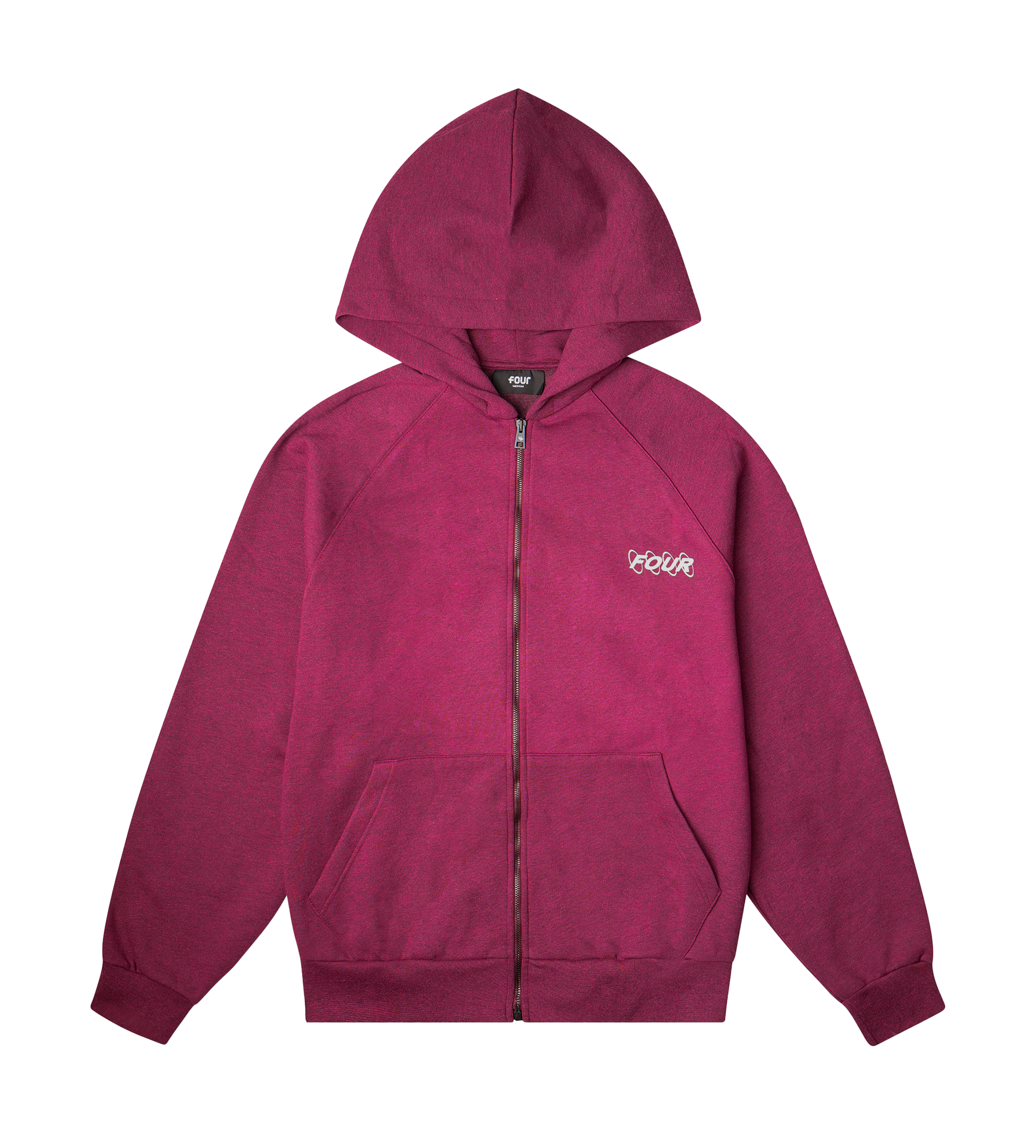 Circles Logo Zip Up Vest Red Melange