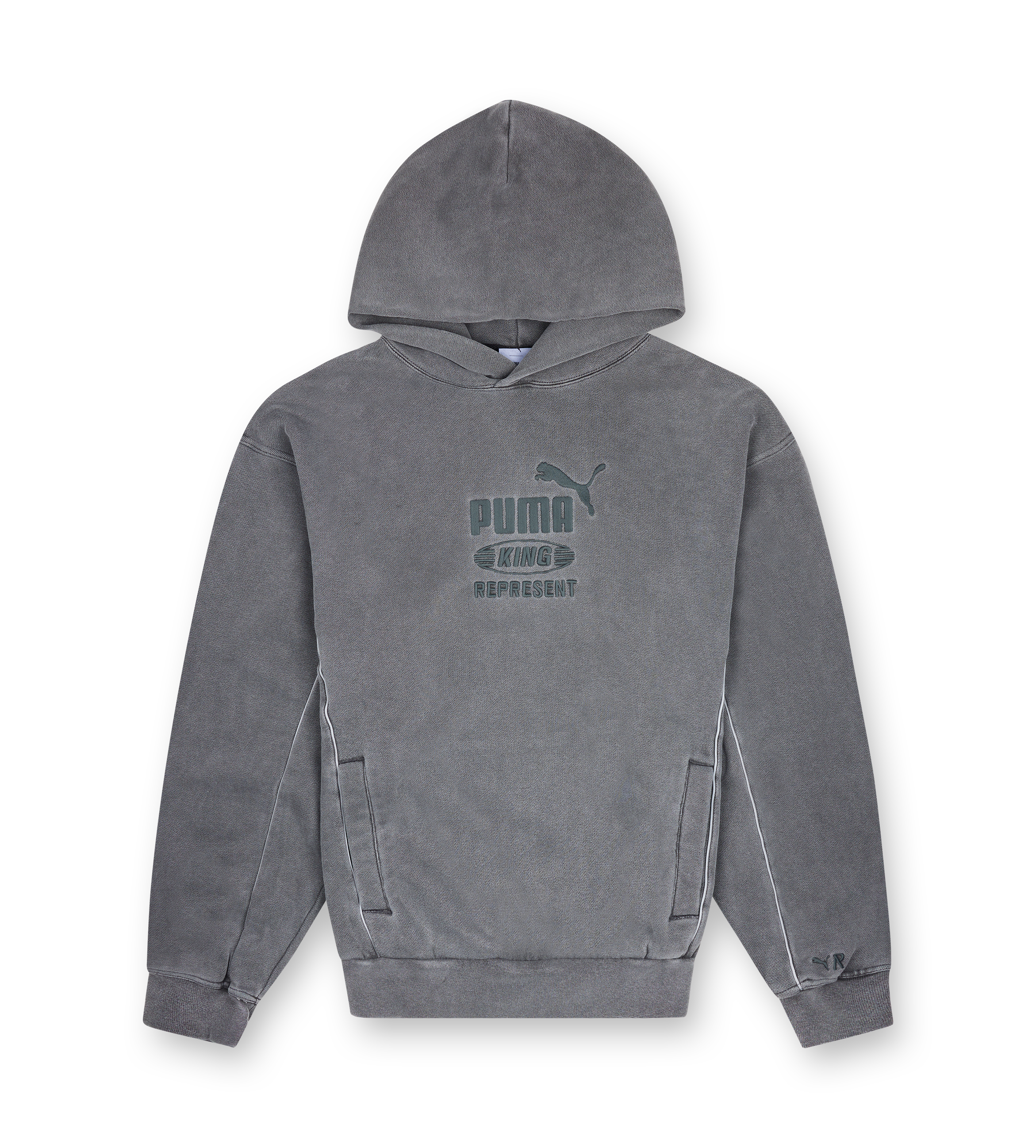 Represent X Puma Hoodie in Flat Dark Gray