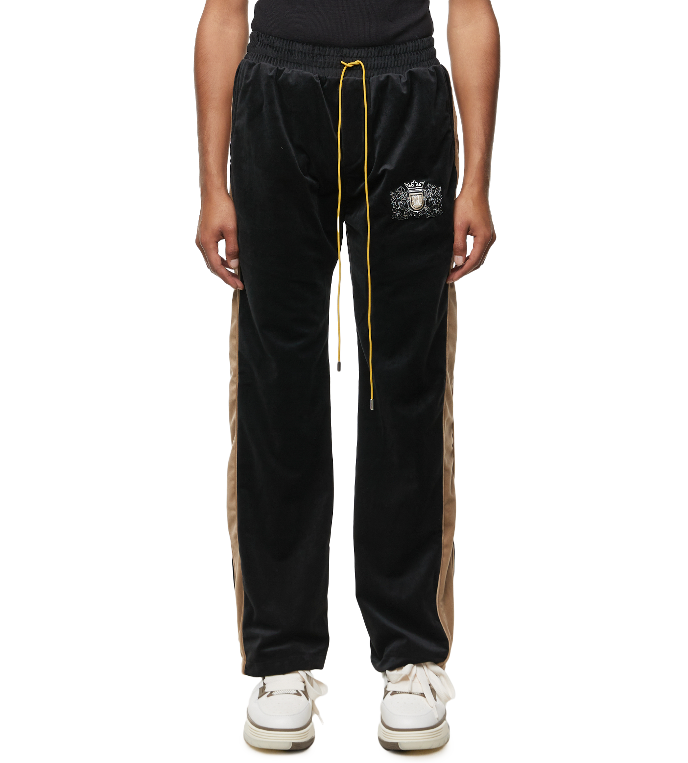 Embroidered Lounge Pants Black