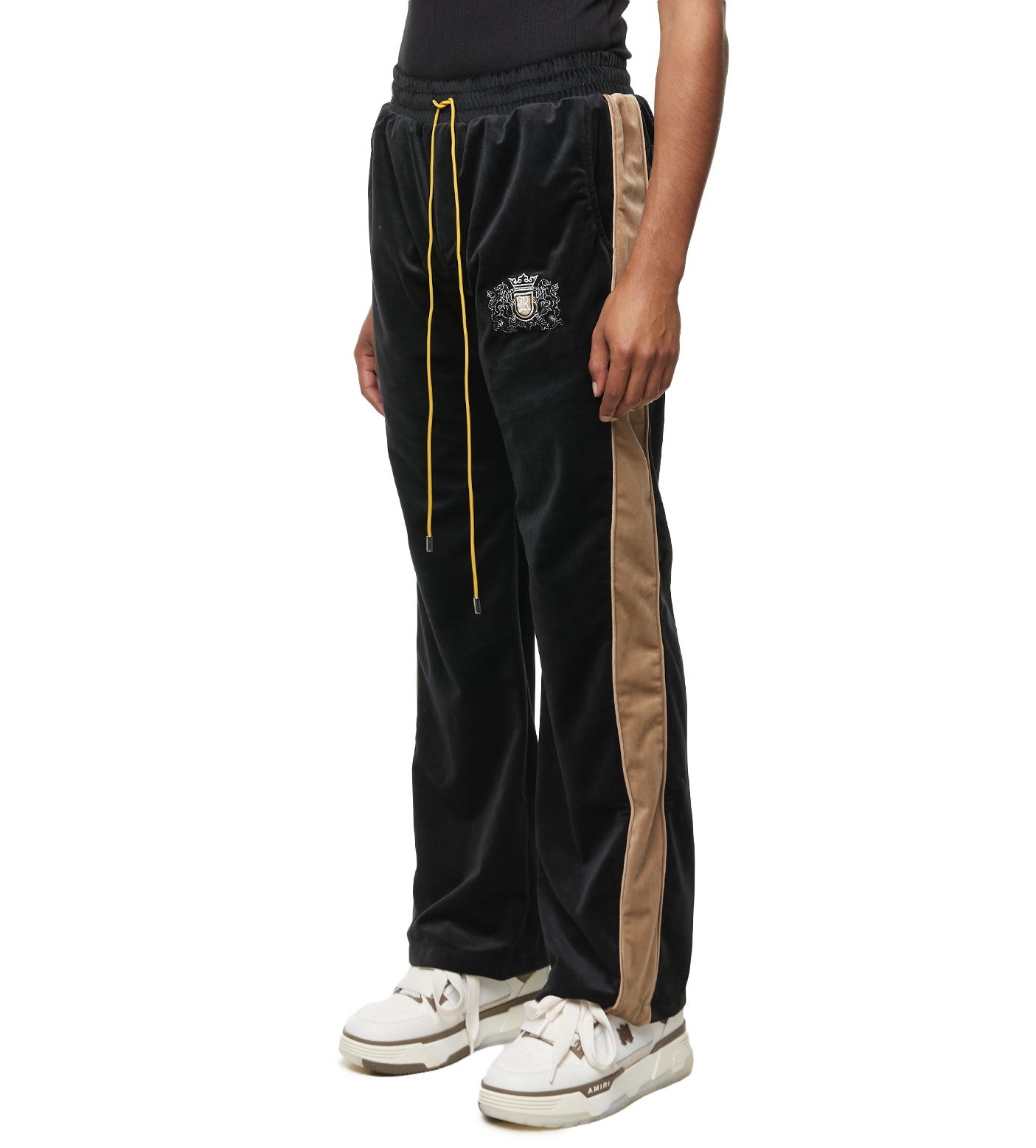 Embroidered Lounge Pants Black