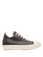 Lage sneakers donker stof/melk