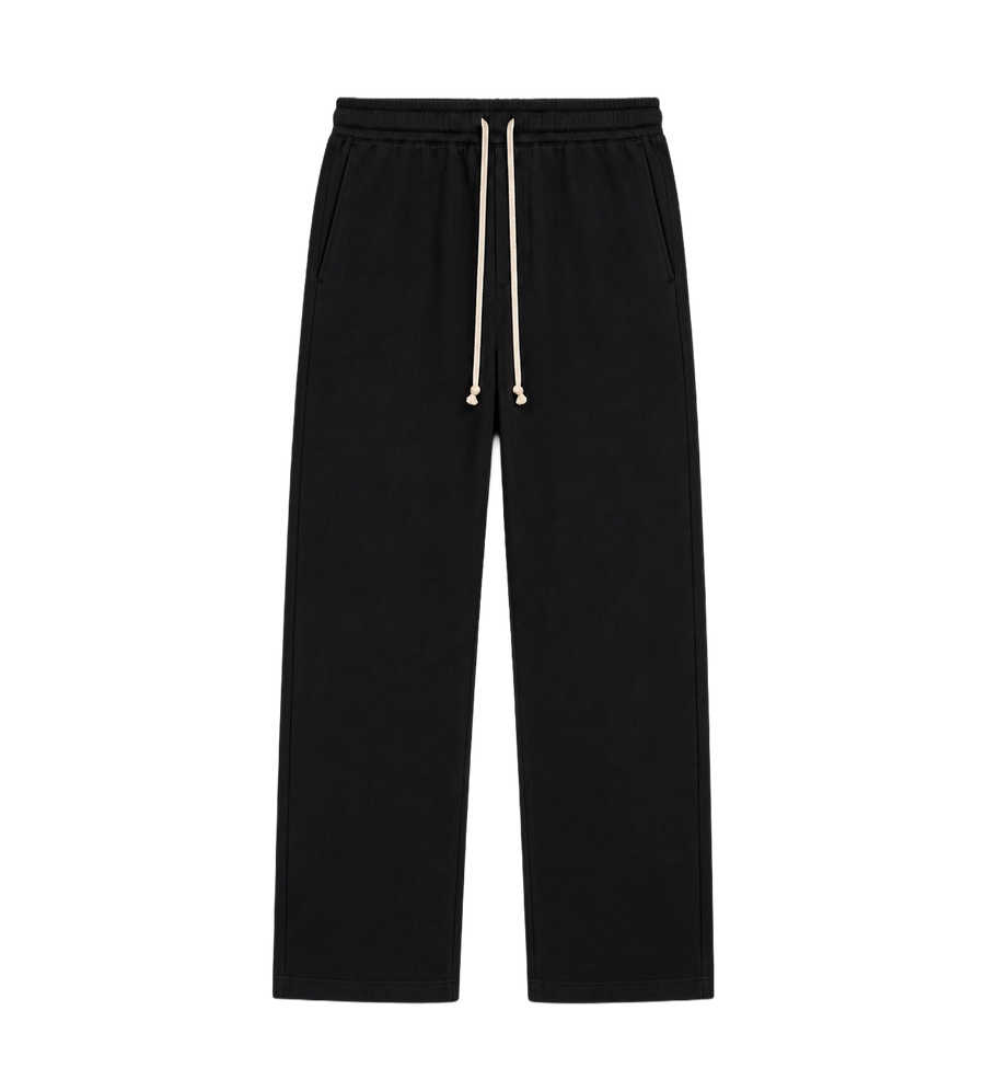 Drawstring Wool Dietrich Trousers Black