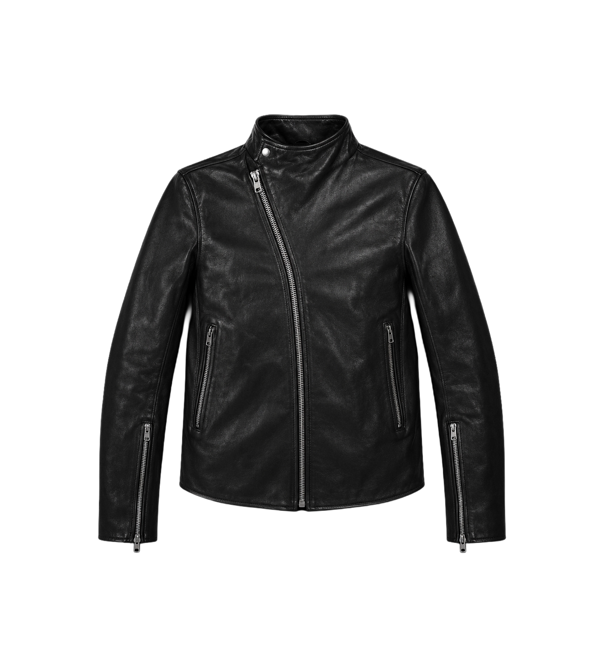 Release Padded Leather Jacket – Black