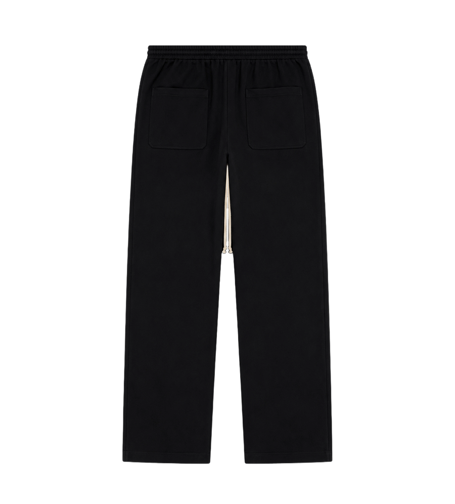 Drawstring Wool Dietrich Trousers Black