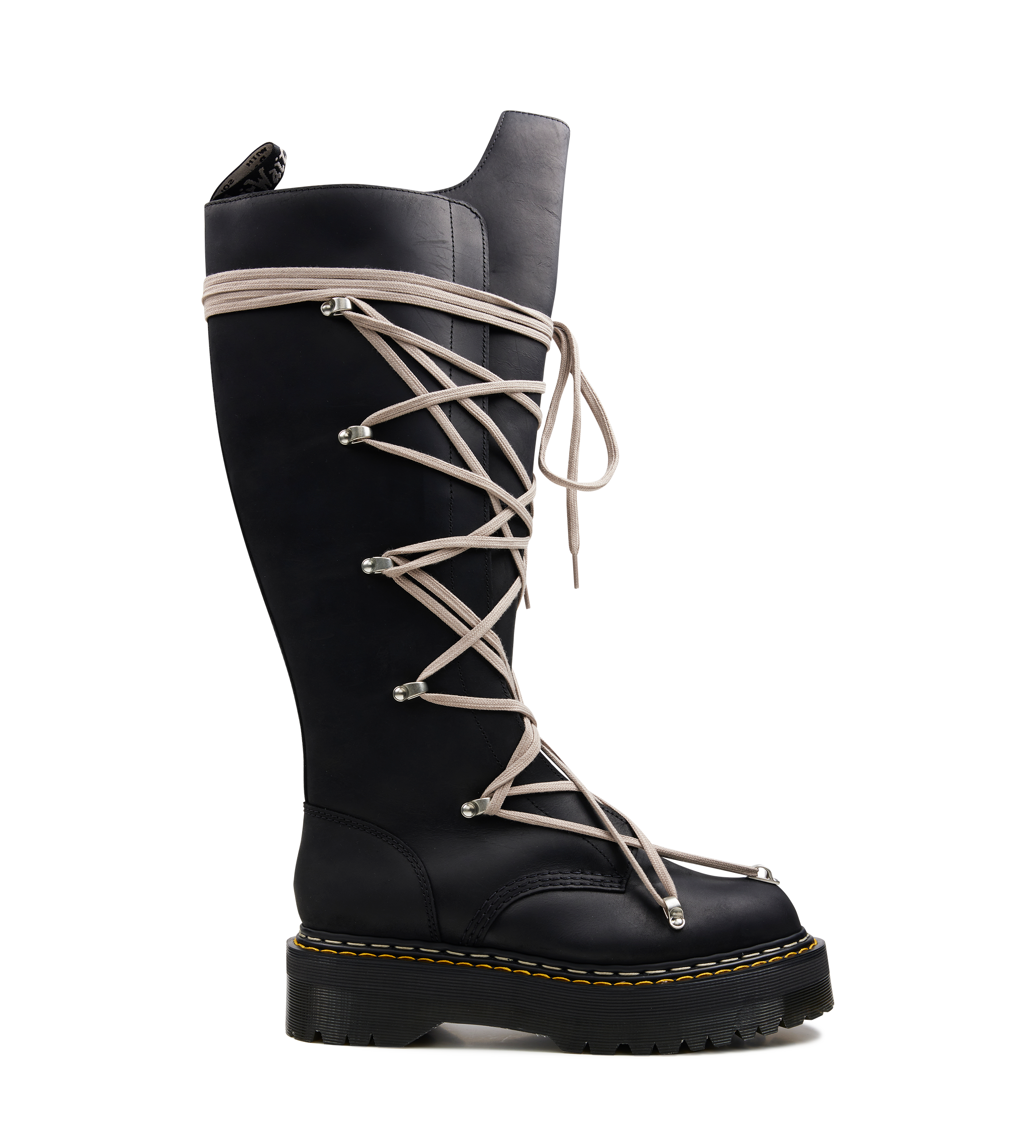 Rick Owens x Dr. Martens 1B60 Quad Sole Pentalace Boot
