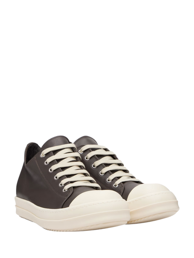 Lage sneakers donker stof/melk