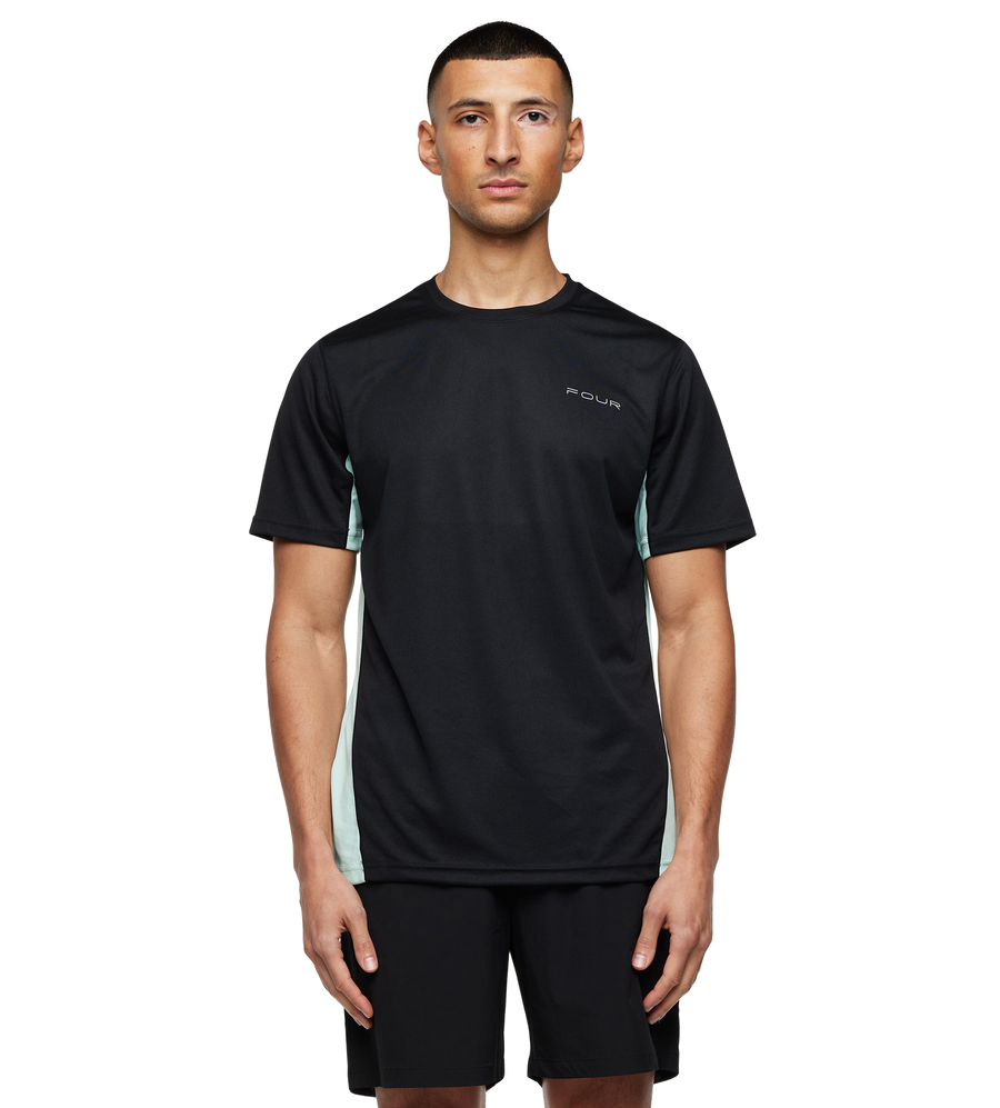 Sportswear T-shirt Black/ Light Green