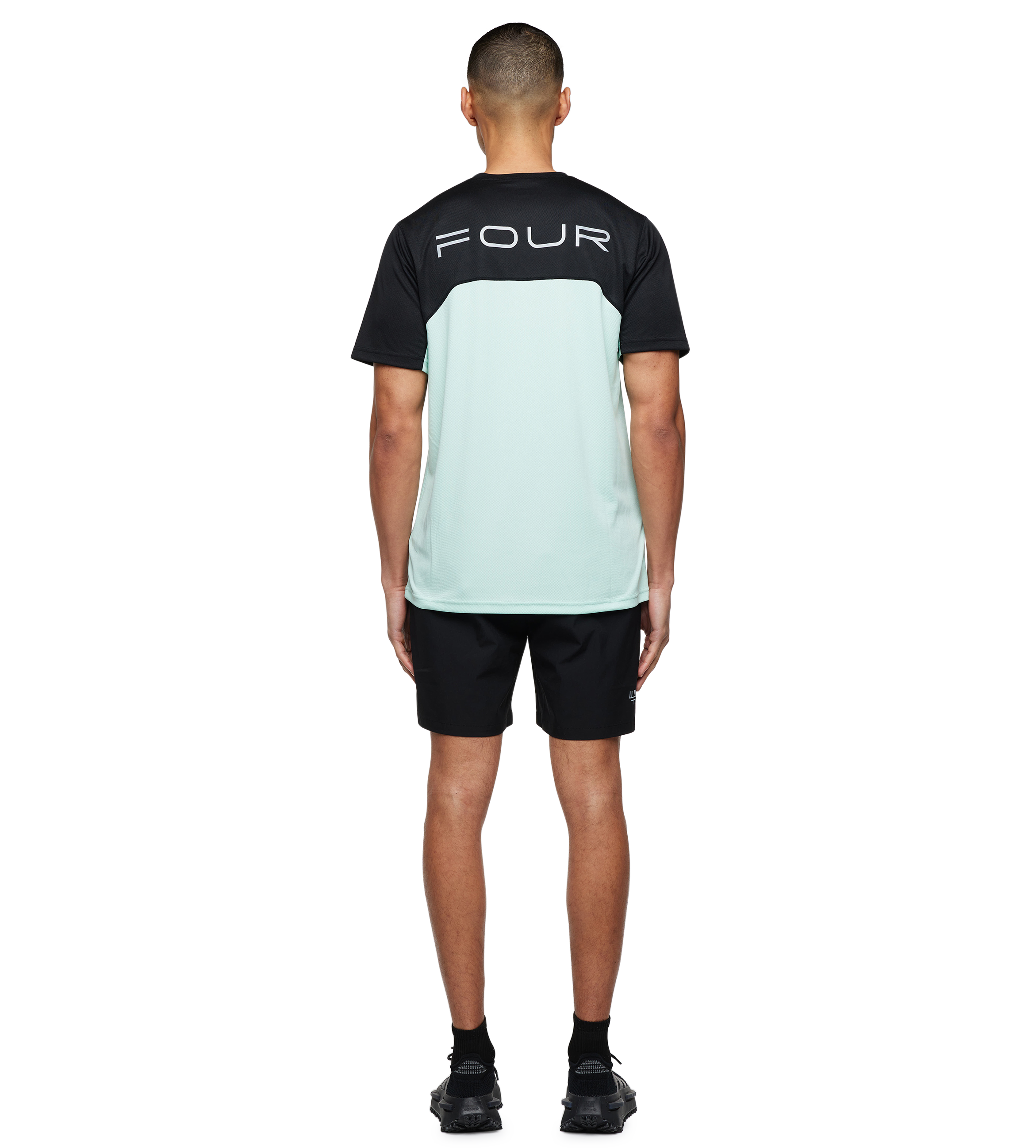 Sportswear T-shirt Black/ Light Green