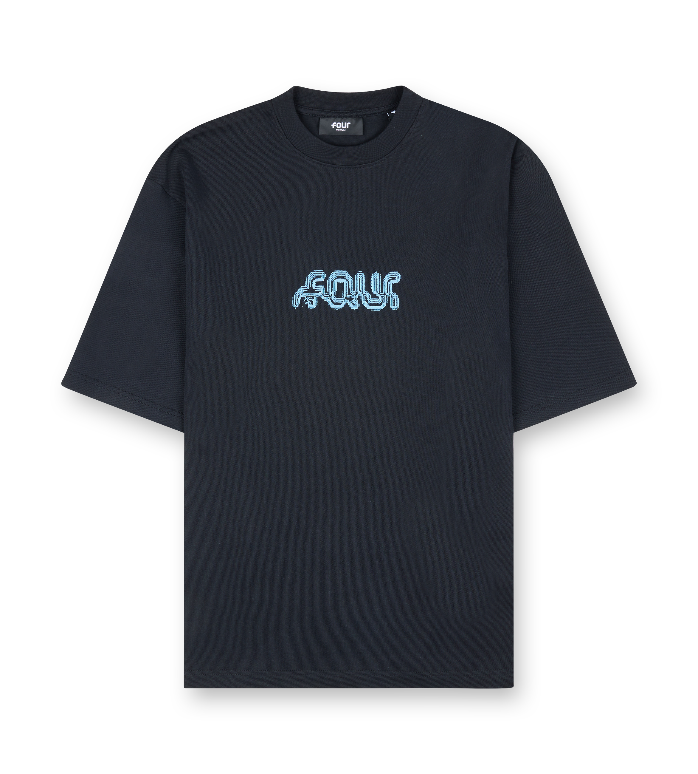 Glitch Boxy T-Shirt Black