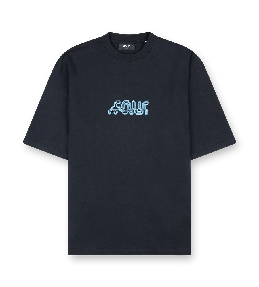 Glitch Boxy T-Shirt Black