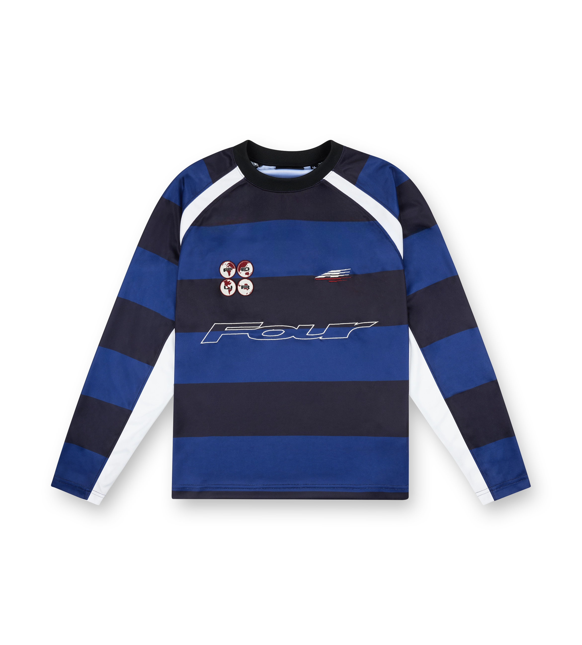 LS Football Shirt Black/ Blue