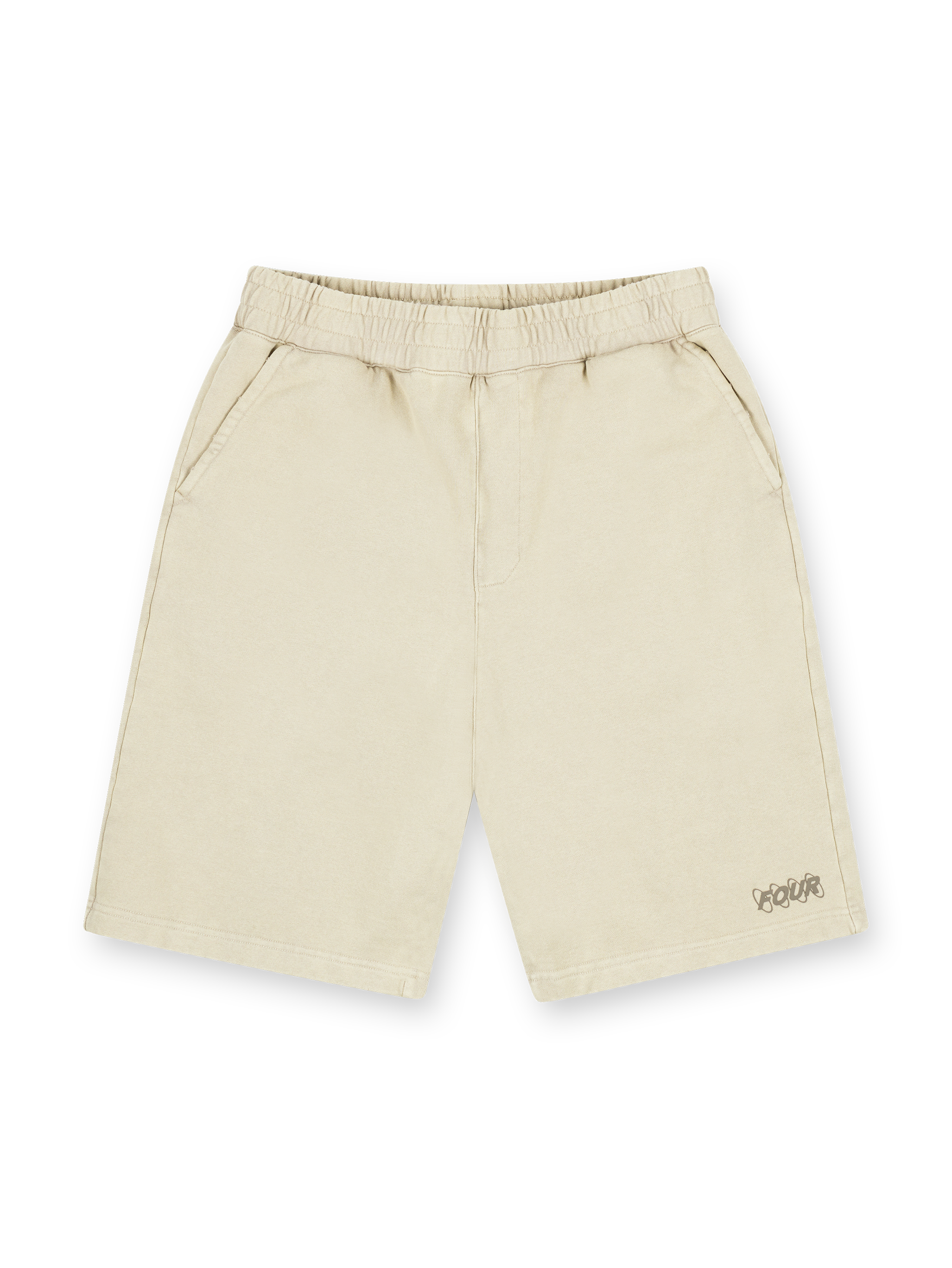 Circles Shorts Washed Oatmeal