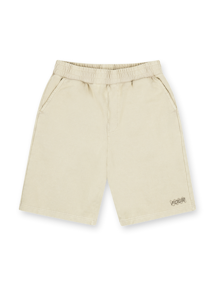 Circles Shorts Washed Oatmeal