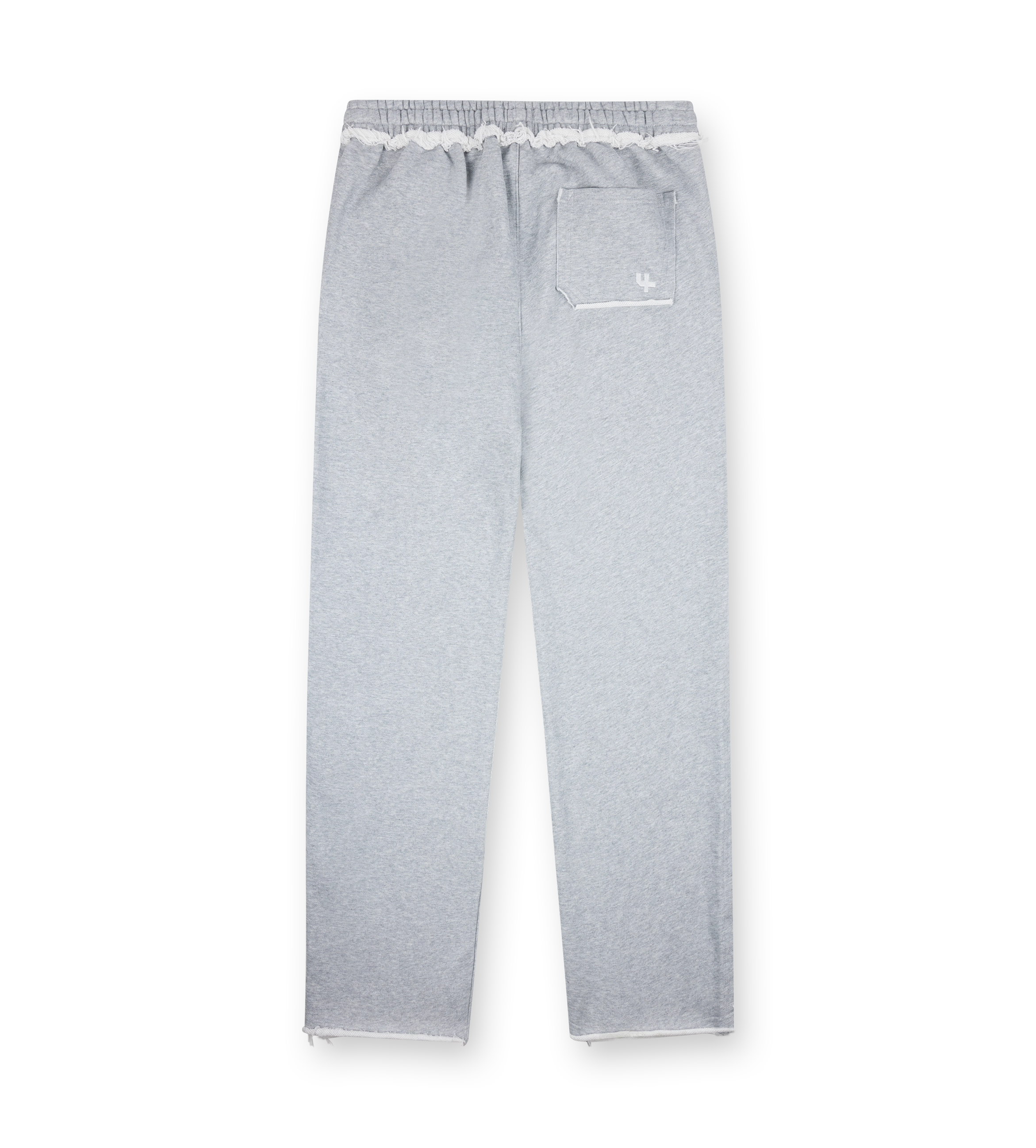 Raw Edge Sweatpants Grey Melange