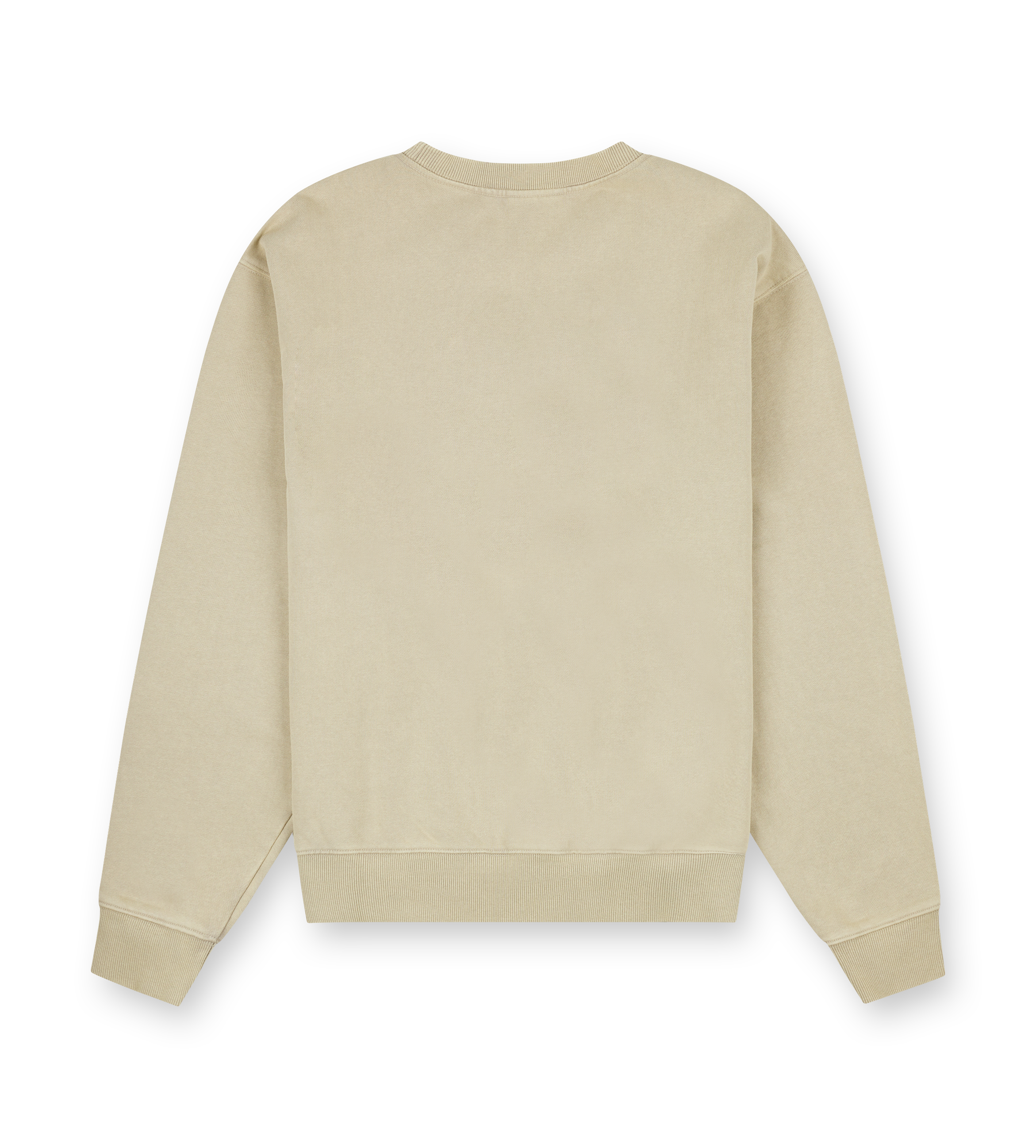 Circles Boxy Crewneck Washed Oatmeal