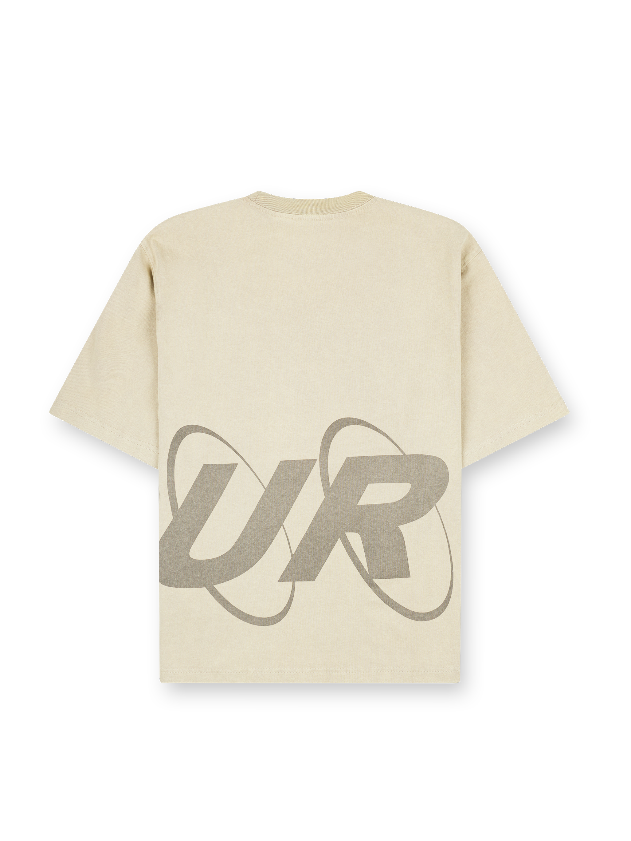 Circles Boxy T-Shirt Washed Oatmeal