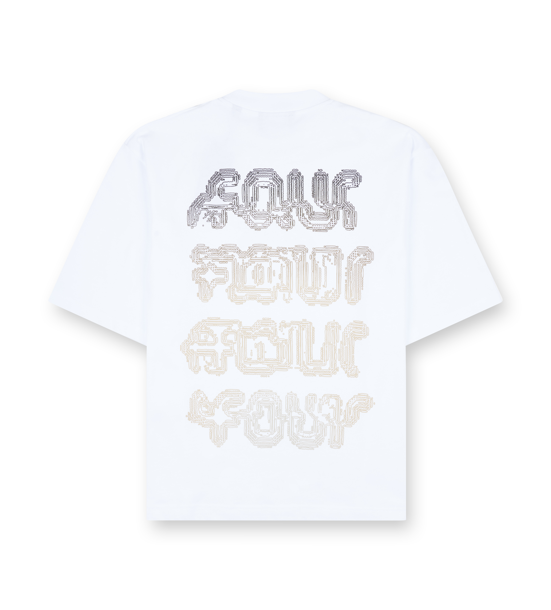 Glitch Boxy T-Shirt White