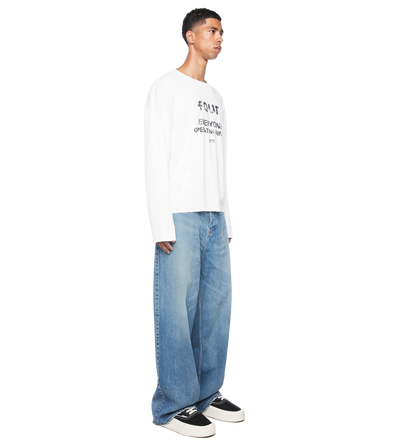 Quote Boxy Longsleeve White
