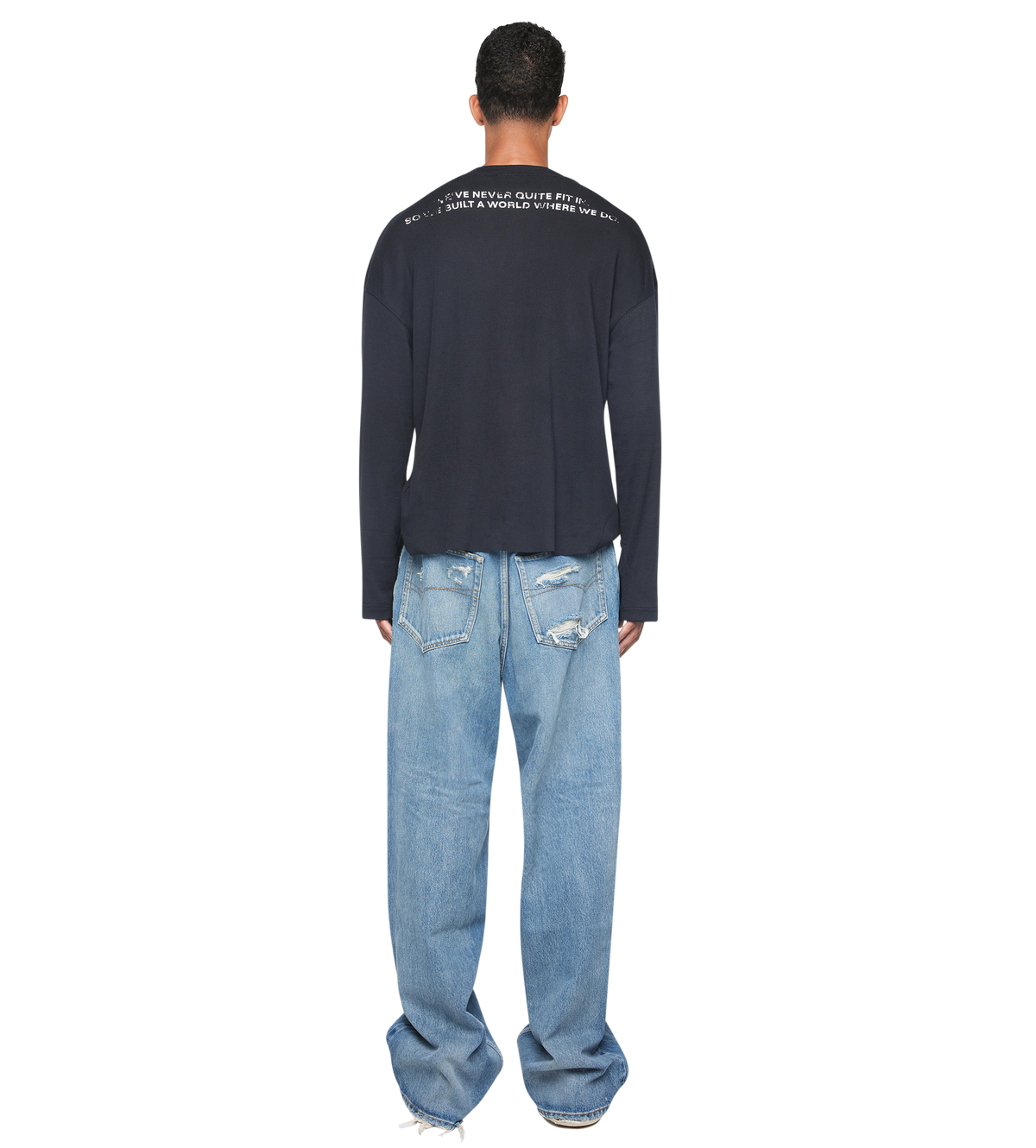 Quote Boxy Longsleeve Black