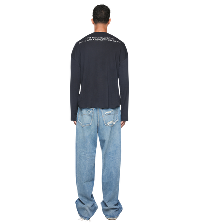 Quote Boxy Longsleeve Black