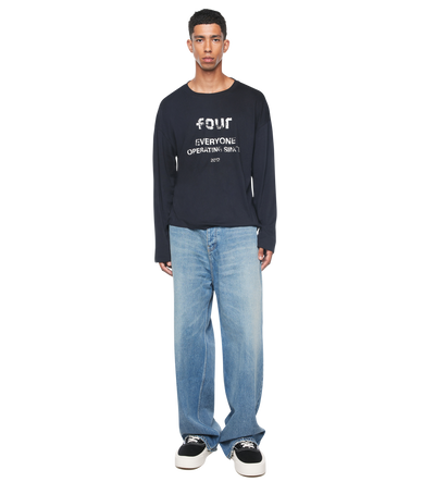 Quote Boxy Longsleeve Black