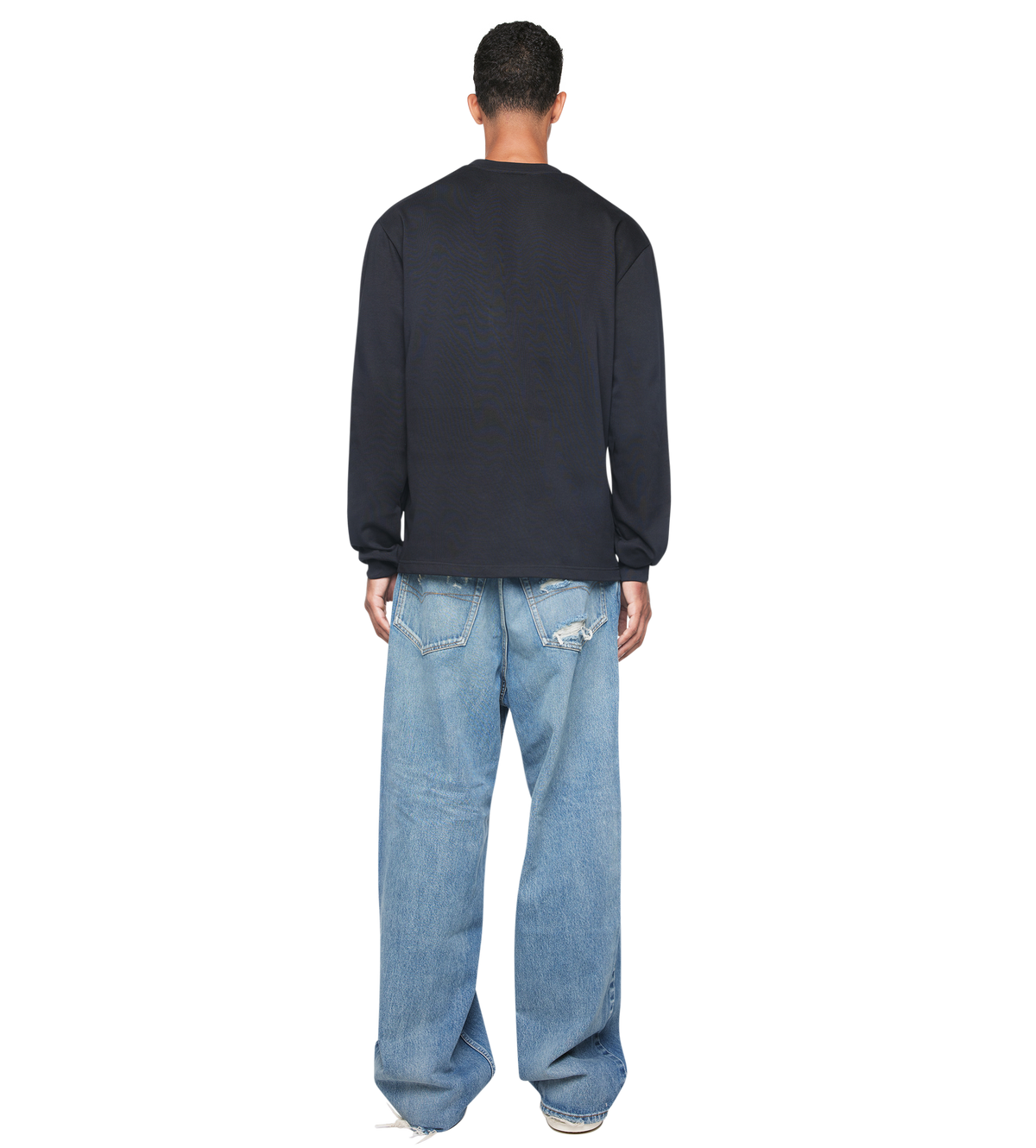 Logo Longsleeve Pocket T-shirt Black