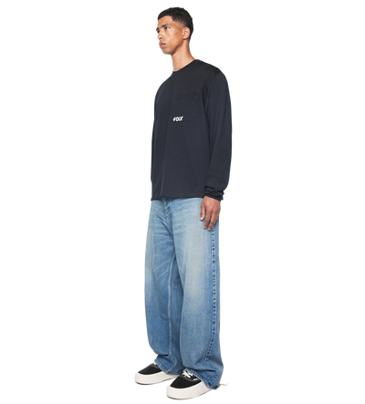 Logo Longsleeve Pocket T-shirt Black