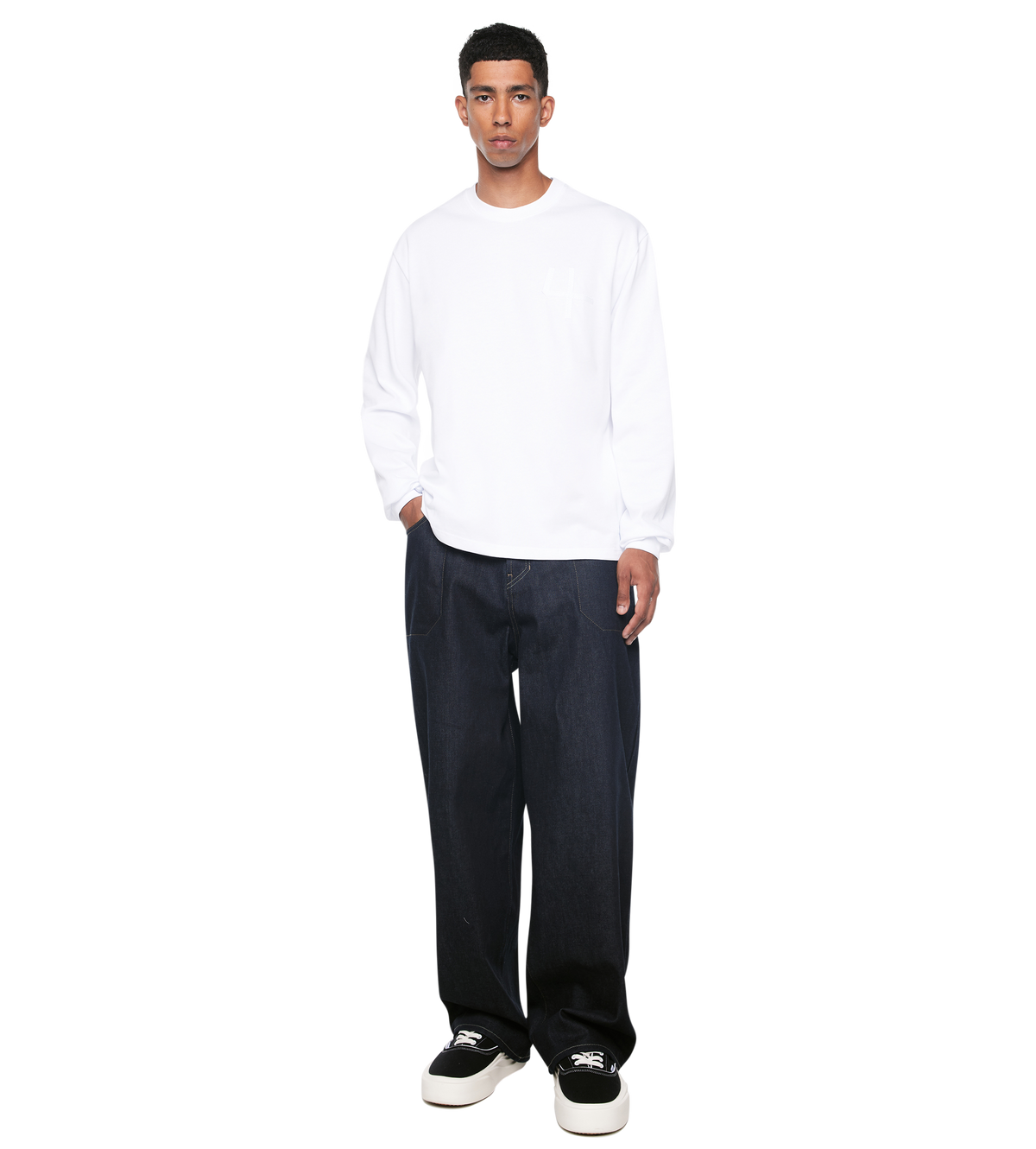 Beltloop Longsleeve White