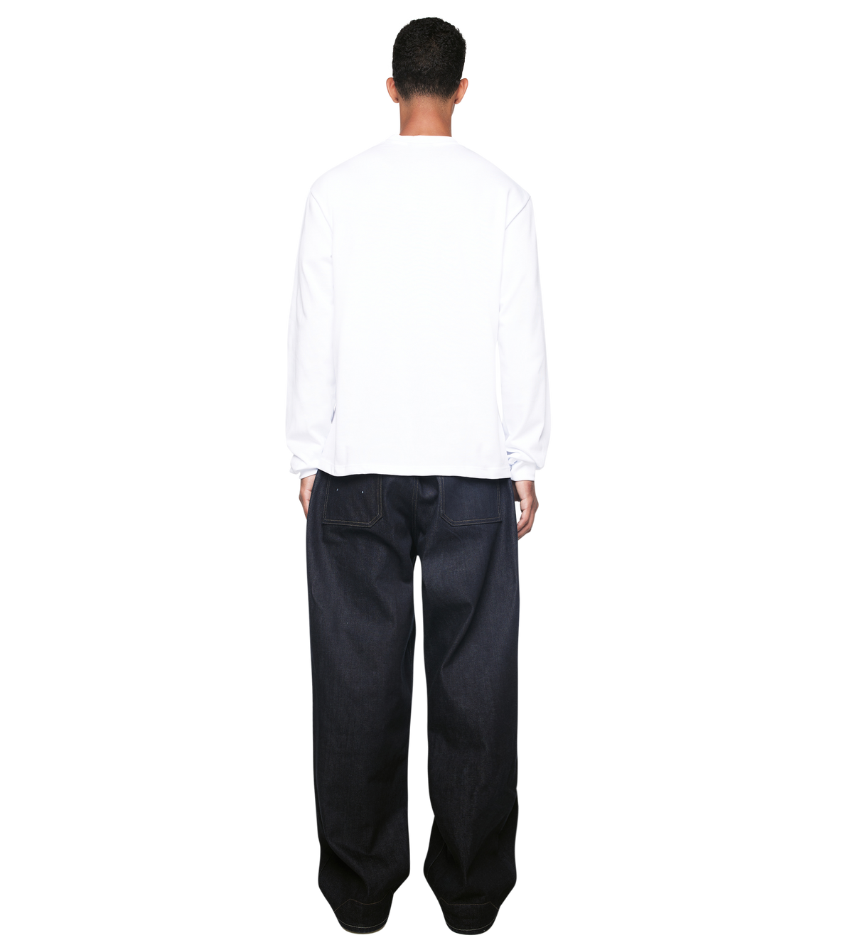 Logo Longsleeve Pocket T-shirt - White