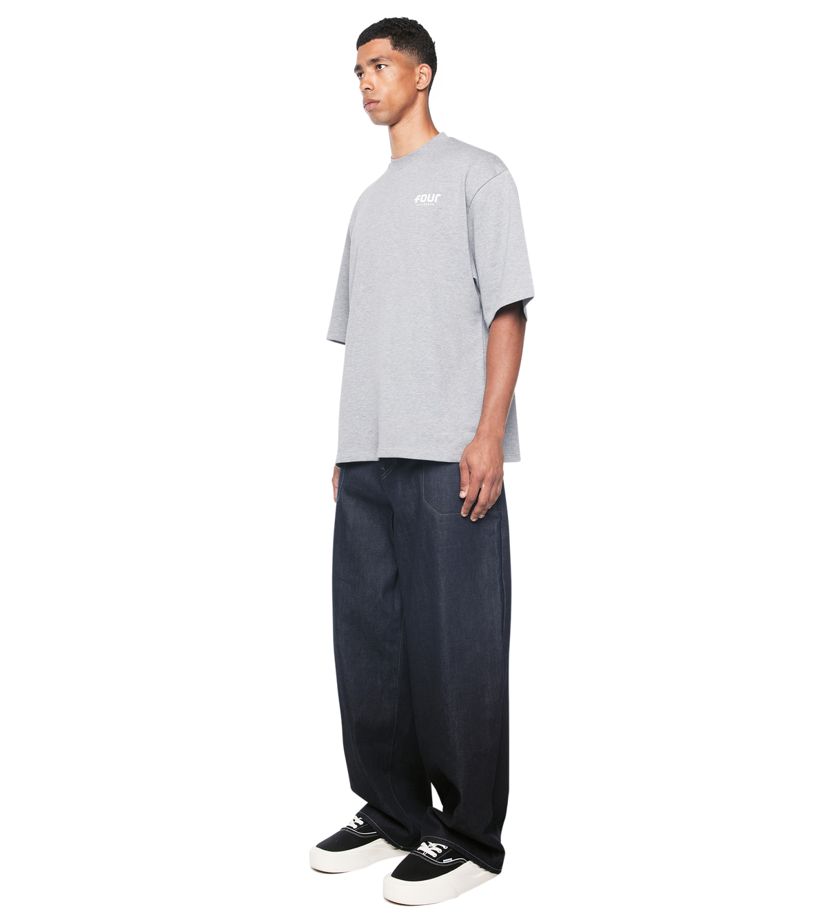 Logo Heavy T-shirt Grey Melange