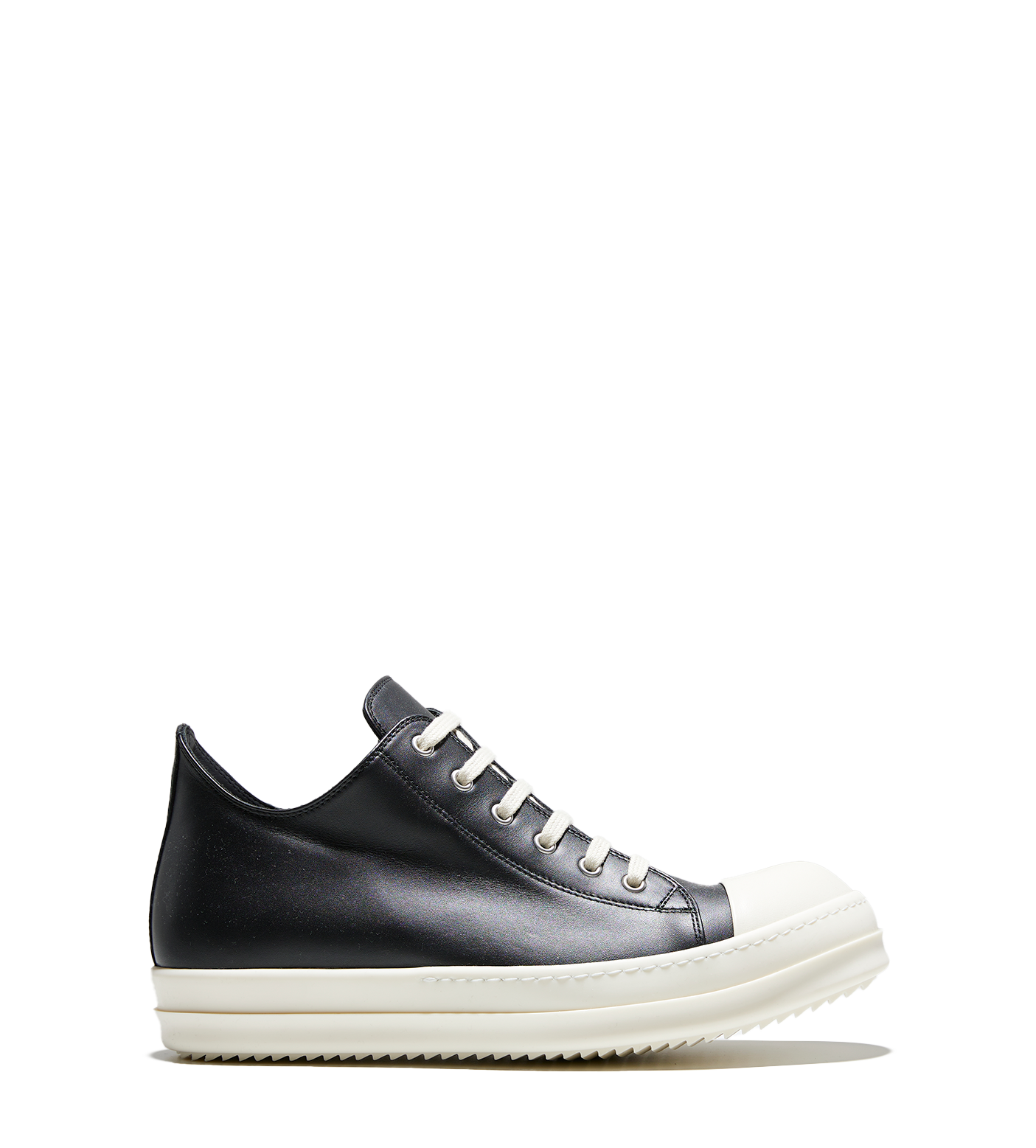 Leather Low Top Sneaker Black