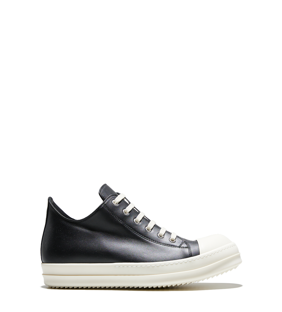 Leather Low Top Sneaker Black
