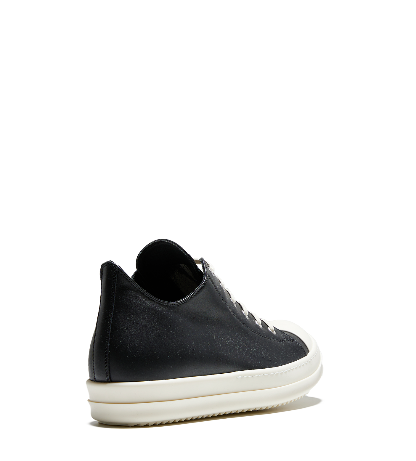 Leather Low Top Sneaker Black