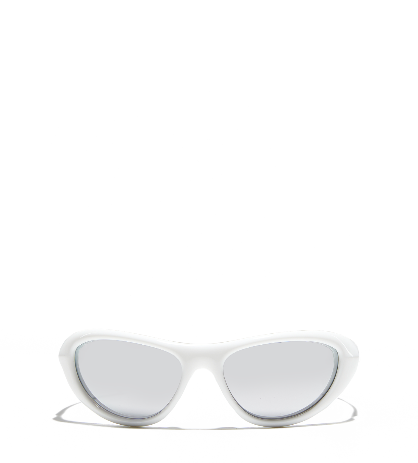 Curve Sporty Cat Eye Sunglasses White