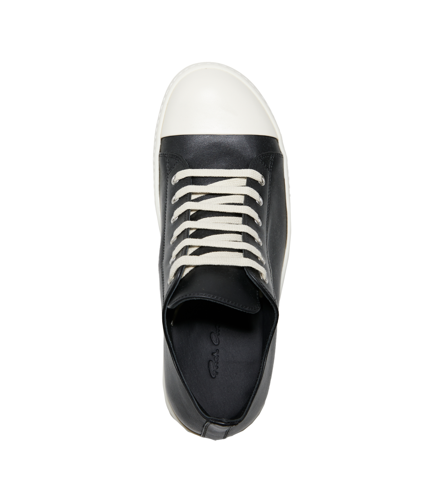 Leather Low Top Sneaker Black