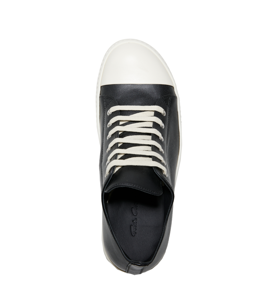 Leather Low Top Sneaker Black