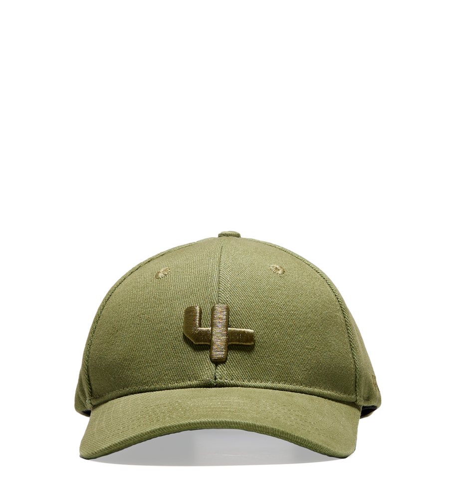 SD Outline Logo Cap Oil Green