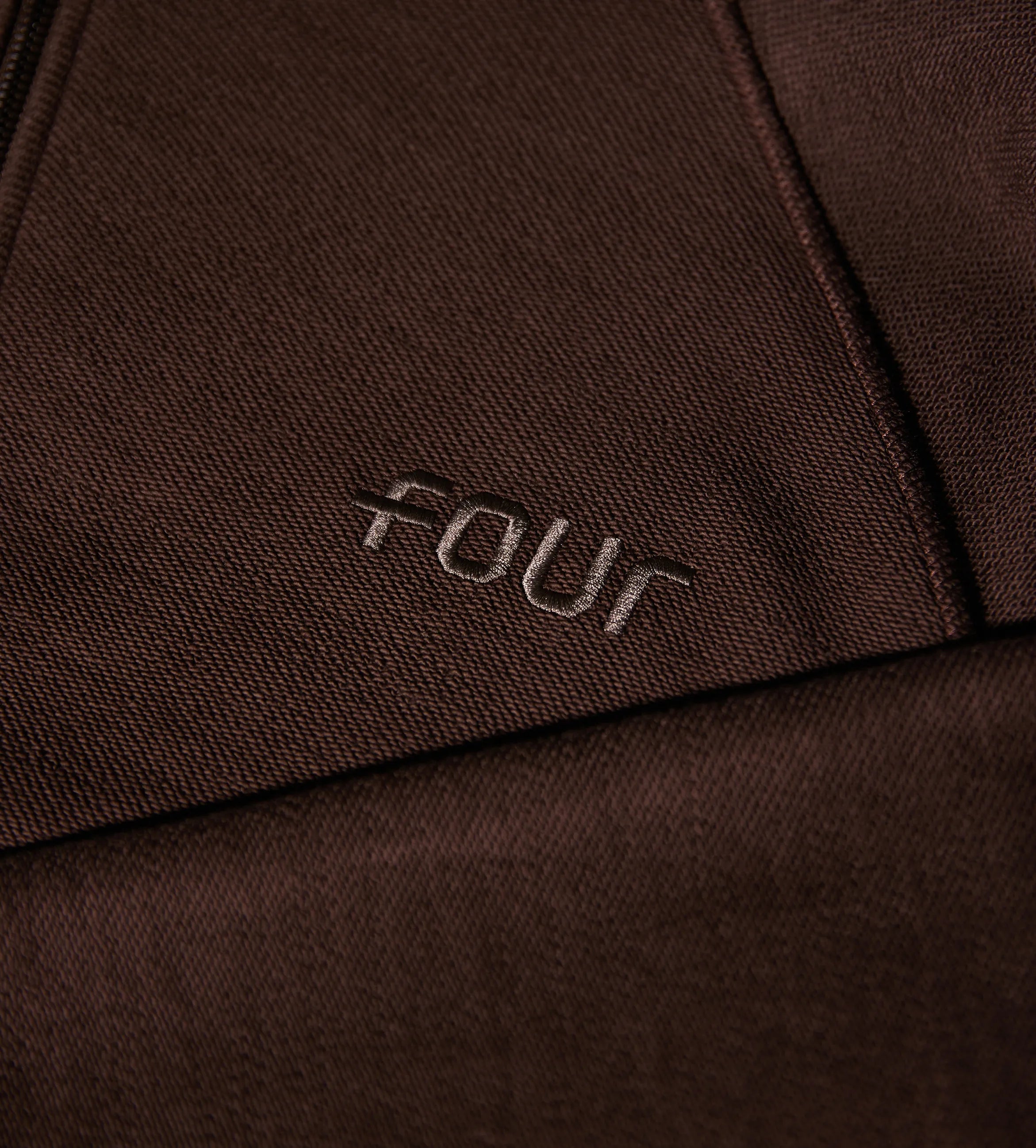 Zip Up Vest Inside Out Chocolate Brown
