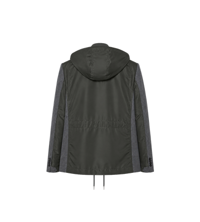 Suiting x Nylon Twill Jas Grijs/Donker Khaki