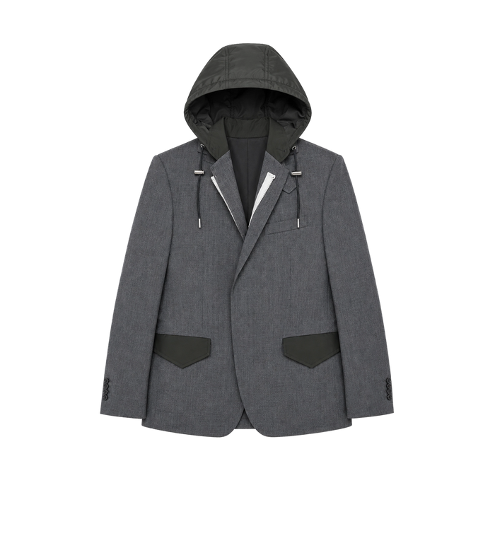 Suiting x Nylon Twill Jas Grijs/Donker Khaki