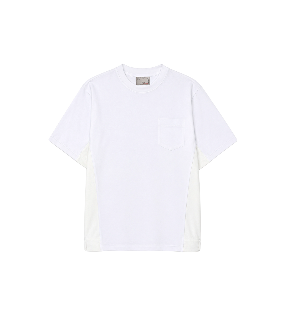 Denim x Cotton Jersey T-Shirt White