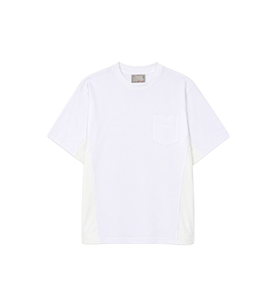 Denim x Cotton Jersey T-Shirt White