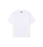 Denim x Cotton Jersey T-Shirt White
