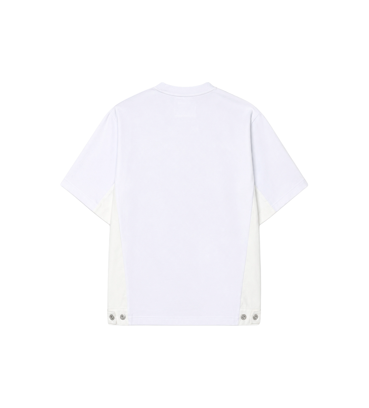 Denim x Cotton Jersey T-Shirt White