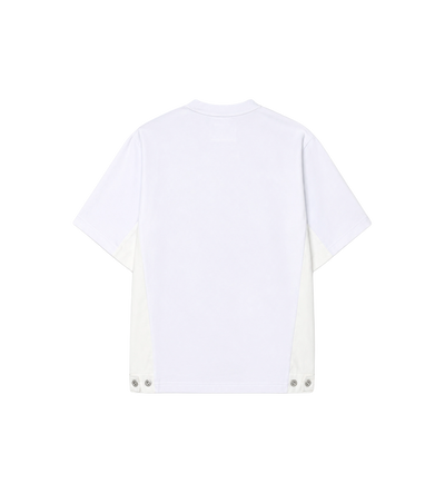 Denim x Cotton Jersey T-Shirt White
