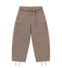 Suède katoenen cargobroek bruin