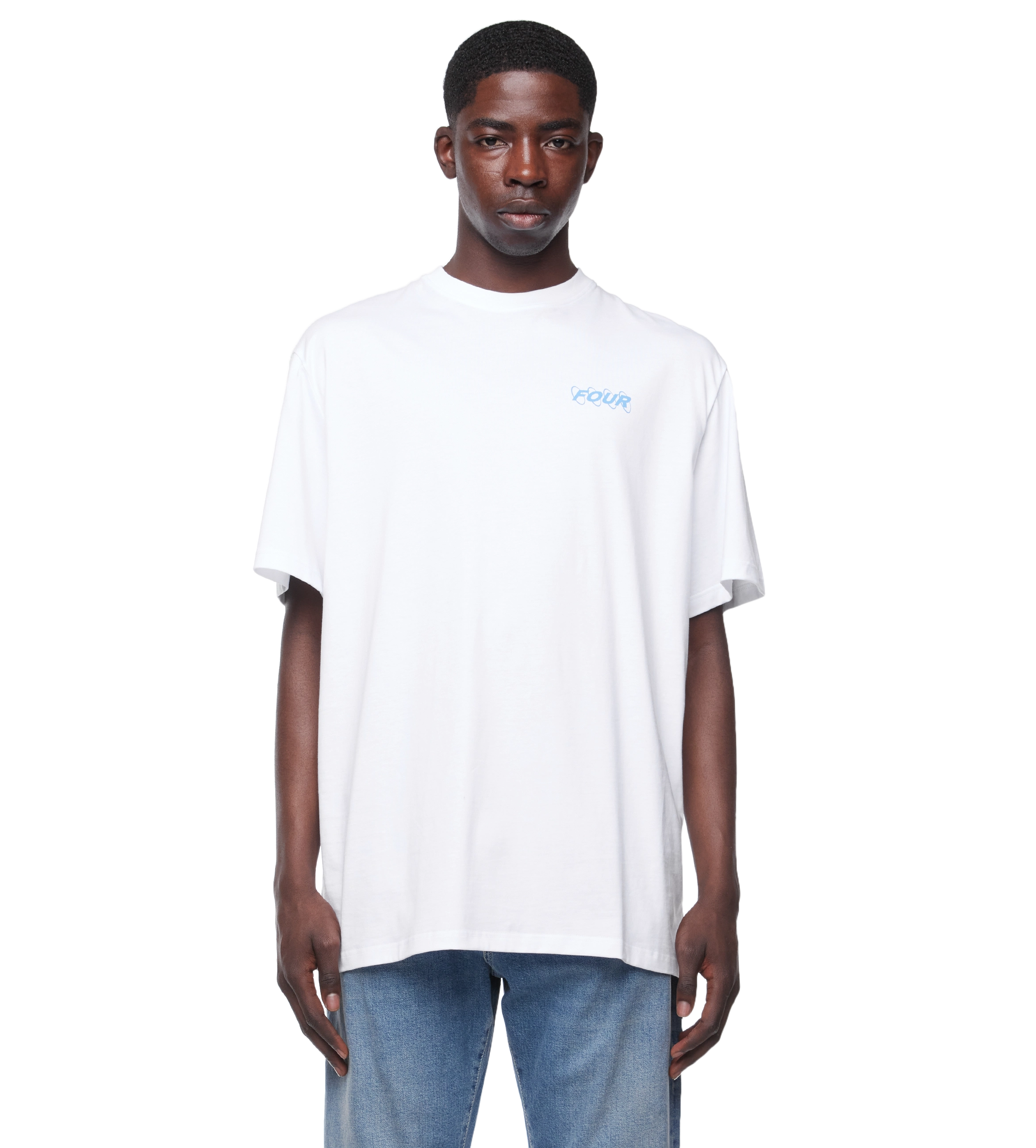 Circles Logo T-shirt White/ Ebb & Flow