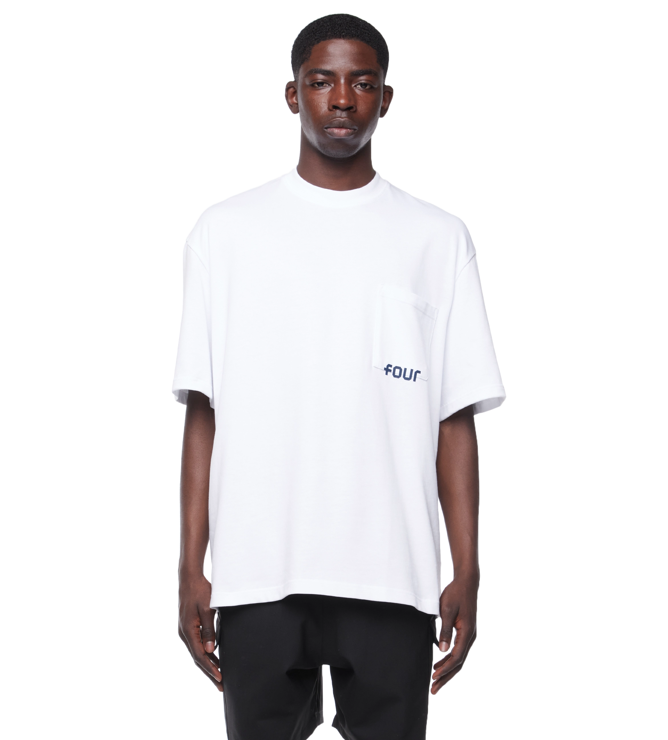 Logo Pocket Tee White